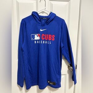 Chicago Cubs Nike MLB Authentic Collection Tri-Blend Early Hoodie Small